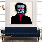 Edgar Allan Poe by Alvaro Tapia on GIANT ART - blue digital painting