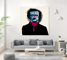 Edgar Allan Poe by Alvaro Tapia on GIANT ART - blue digital painting