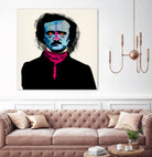 Edgar Allan Poe by Alvaro Tapia on GIANT ART - blue digital painting