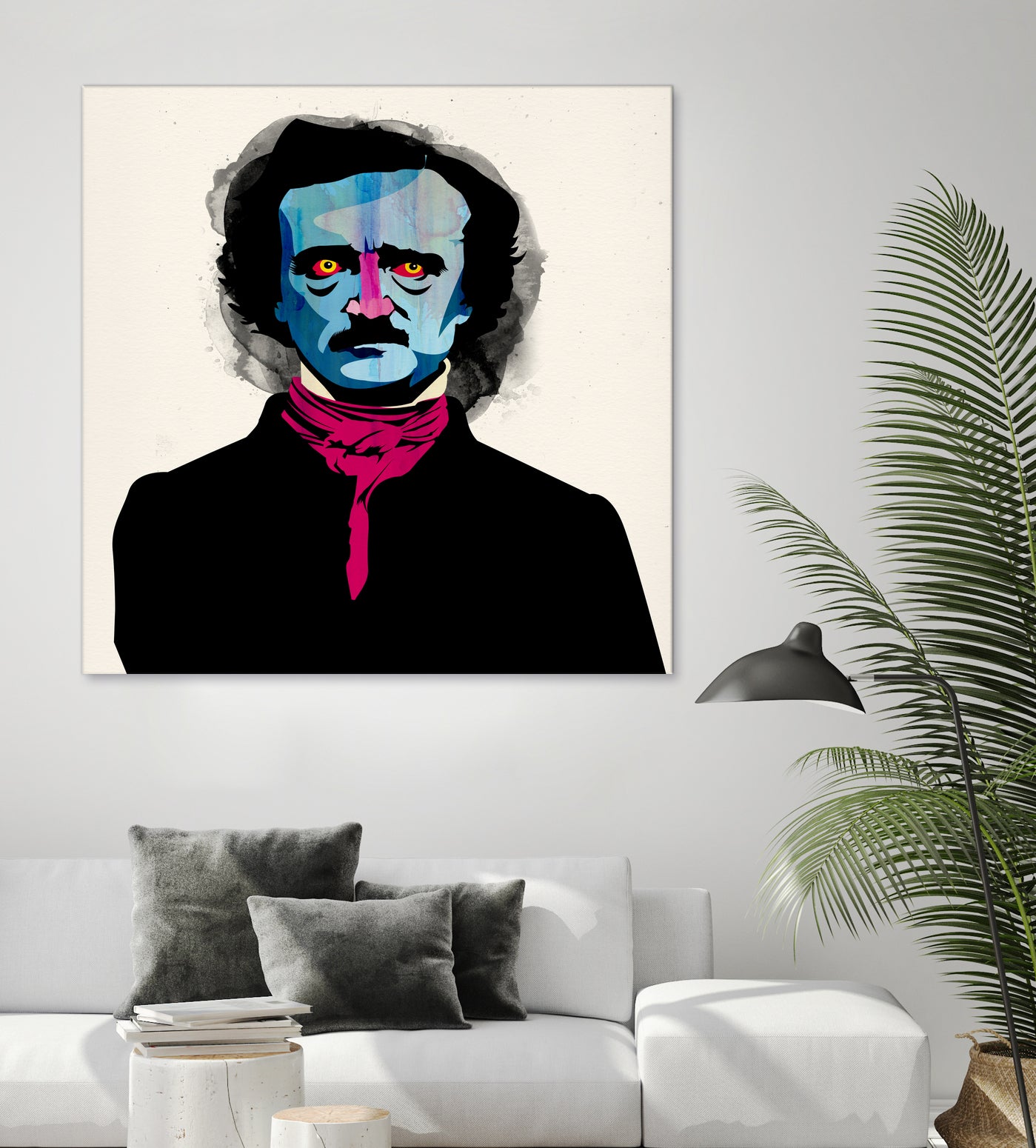 Edgar Allan Poe by Alvaro Tapia on GIANT ART - blue digital painting