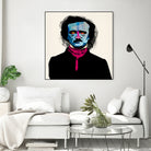 Edgar Allan Poe by Alvaro Tapia on GIANT ART - blue digital painting