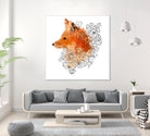 Watercolor Fox by Greta Berlin on GIANT ART - orange digital drawing