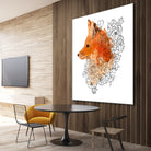 Watercolor Fox by Greta Berlin on GIANT ART - orange digital drawing