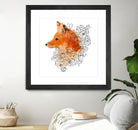 Watercolor Fox by Greta Berlin on GIANT ART - orange digital drawing