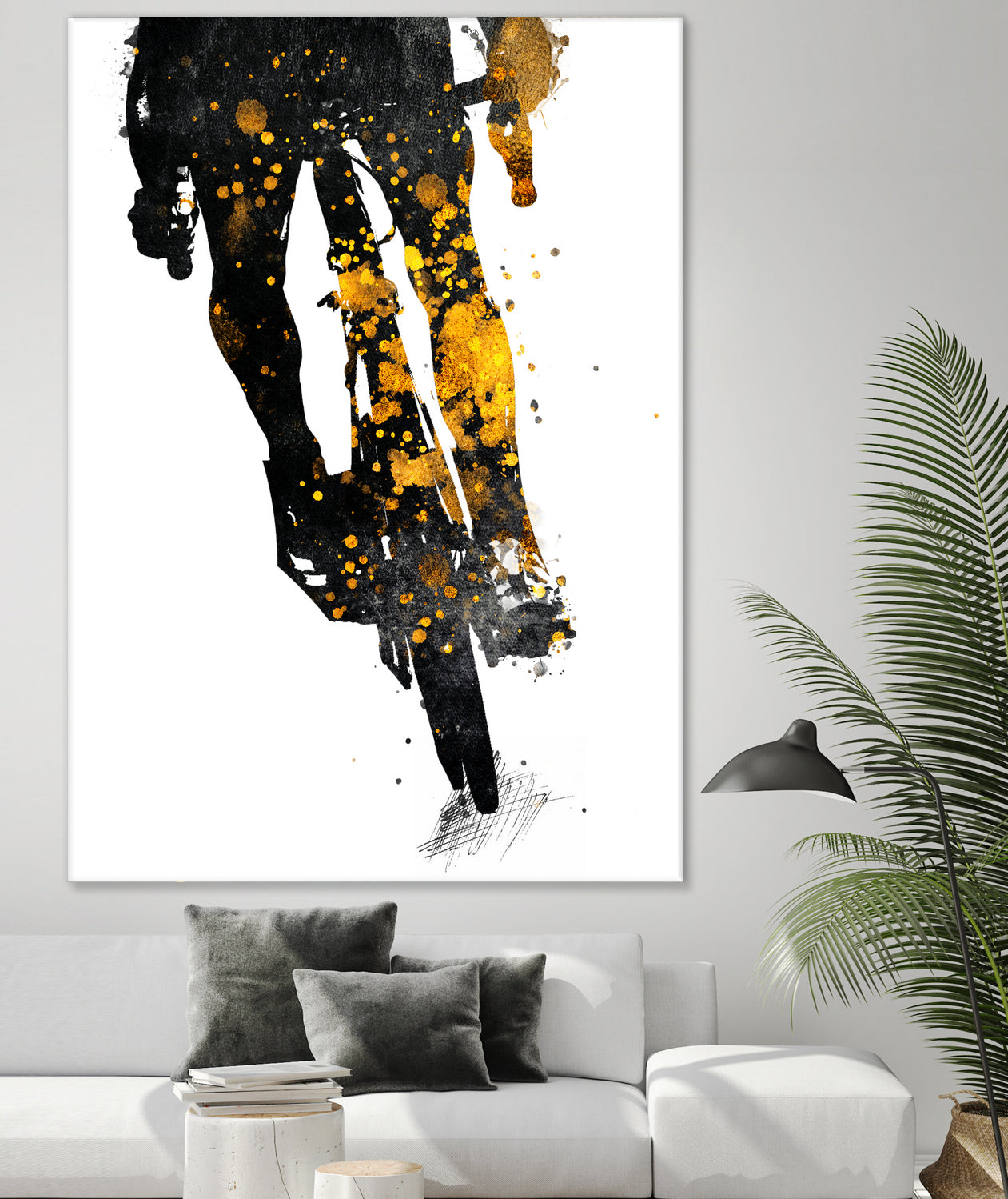 Cycling Bike sport art #cycling #sport by Justyna Jaszke on GIANT ART - black digital painting