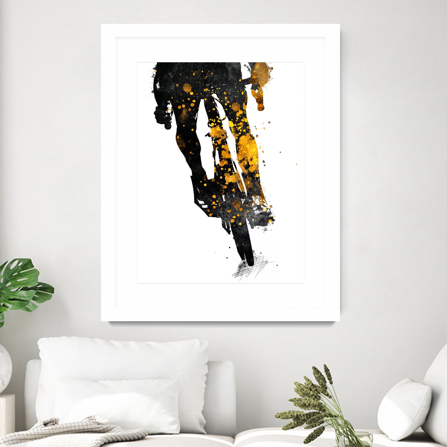 Cycling Bike sport art #cycling #sport by Justyna Jaszke on GIANT ART - black digital painting