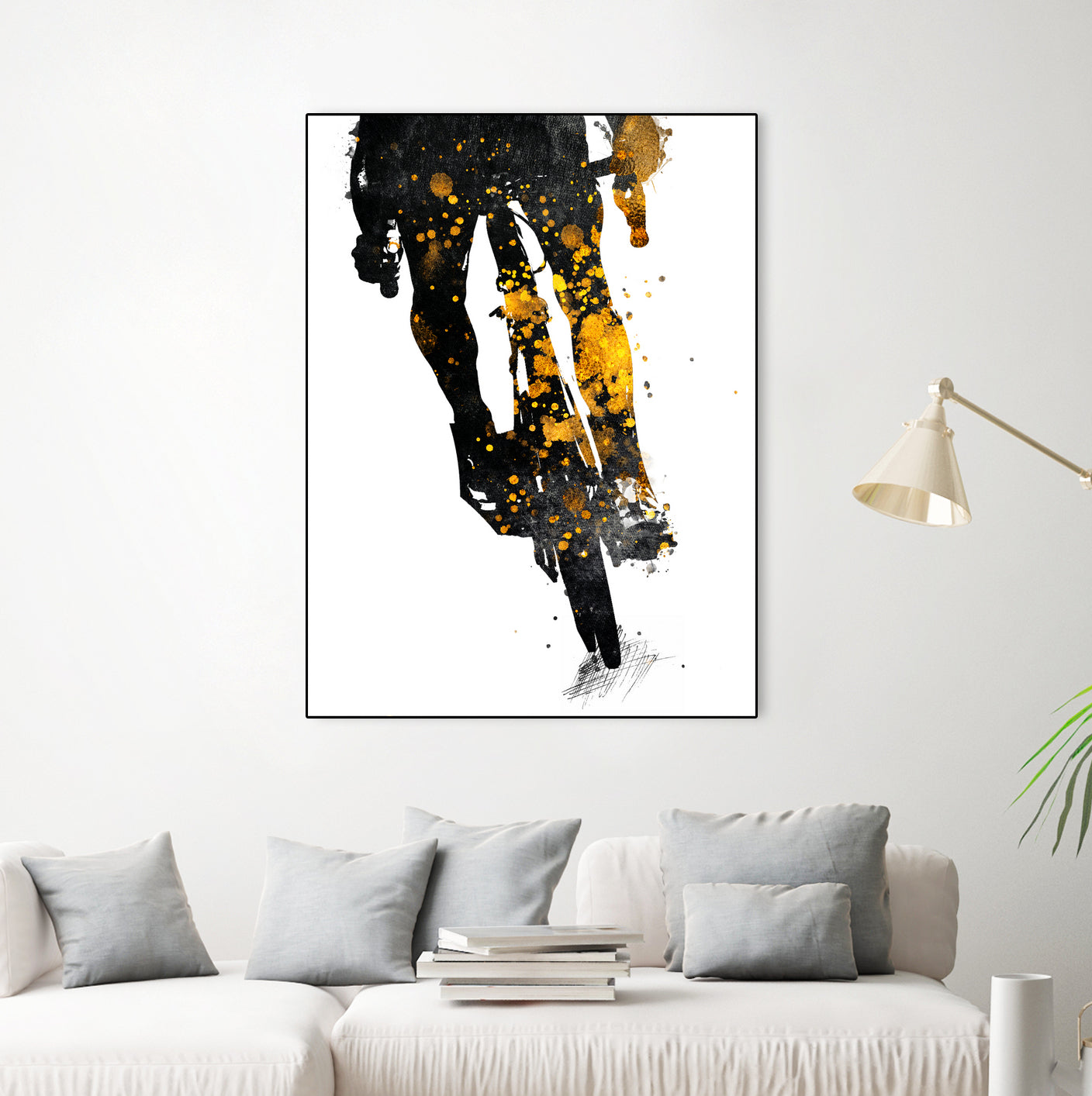 Cycling Bike sport art #cycling #sport by Justyna Jaszke on GIANT ART - black digital painting