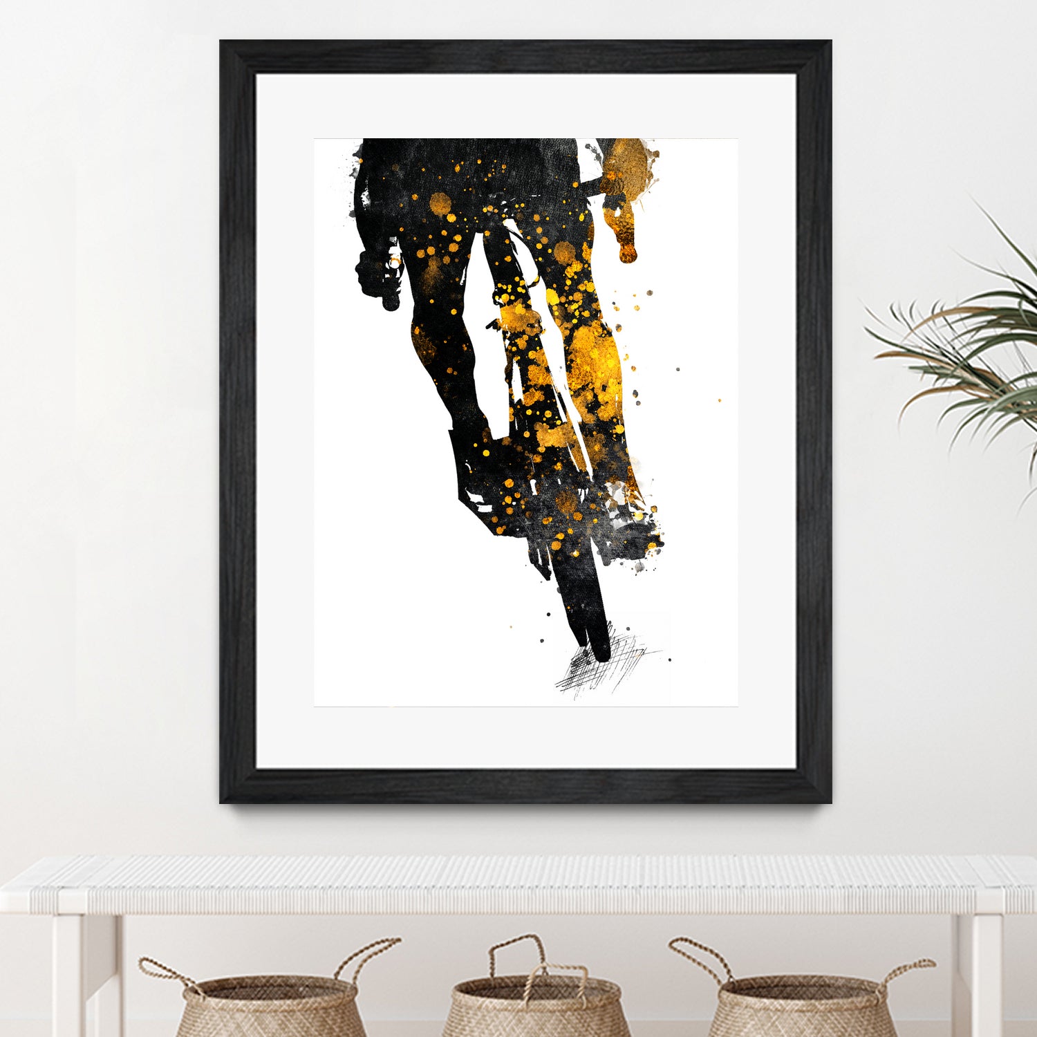 Cycling Bike sport art #cycling #sport by Justyna Jaszke on GIANT ART - black digital painting