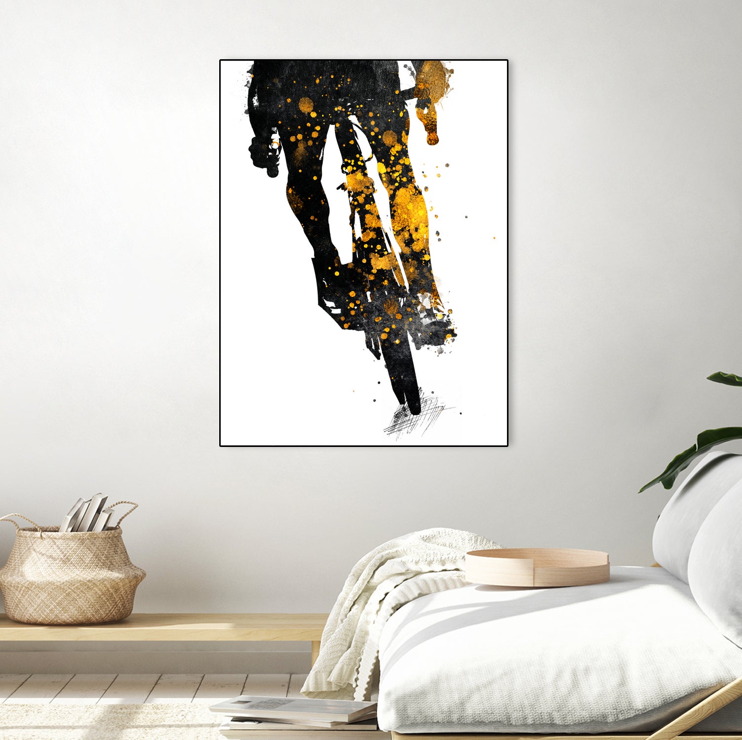 Cycling Bike sport art #cycling #sport by Justyna Jaszke on GIANT ART - black digital painting