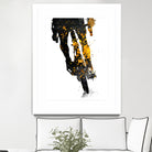 Cycling Bike sport art #cycling #sport by Justyna Jaszke on GIANT ART - black digital painting