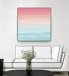 Touching Watercolor Abstract Beach Dream #1 #painting #decor by Anita & Bella Jantz on GIANT ART - orange digital painting