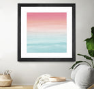 Touching Watercolor Abstract Beach Dream #1 #painting #decor by Anita & Bella Jantz on GIANT ART - orange digital painting