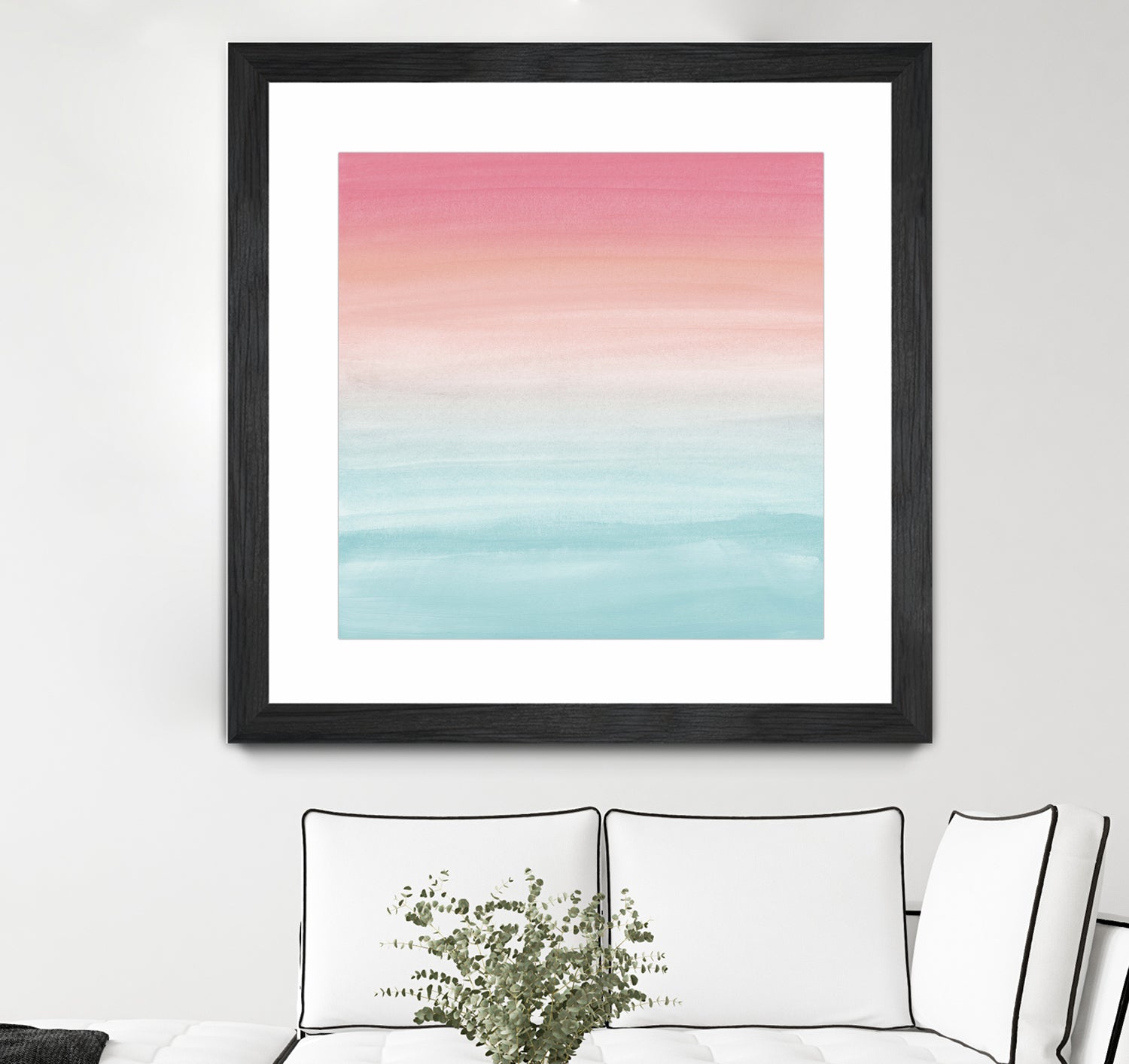 Touching Watercolor Abstract Beach Dream #1 #painting #decor by Anita & Bella Jantz on GIANT ART - orange digital painting