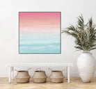 Touching Watercolor Abstract Beach Dream #1 #painting #decor by Anita & Bella Jantz on GIANT ART - orange digital painting