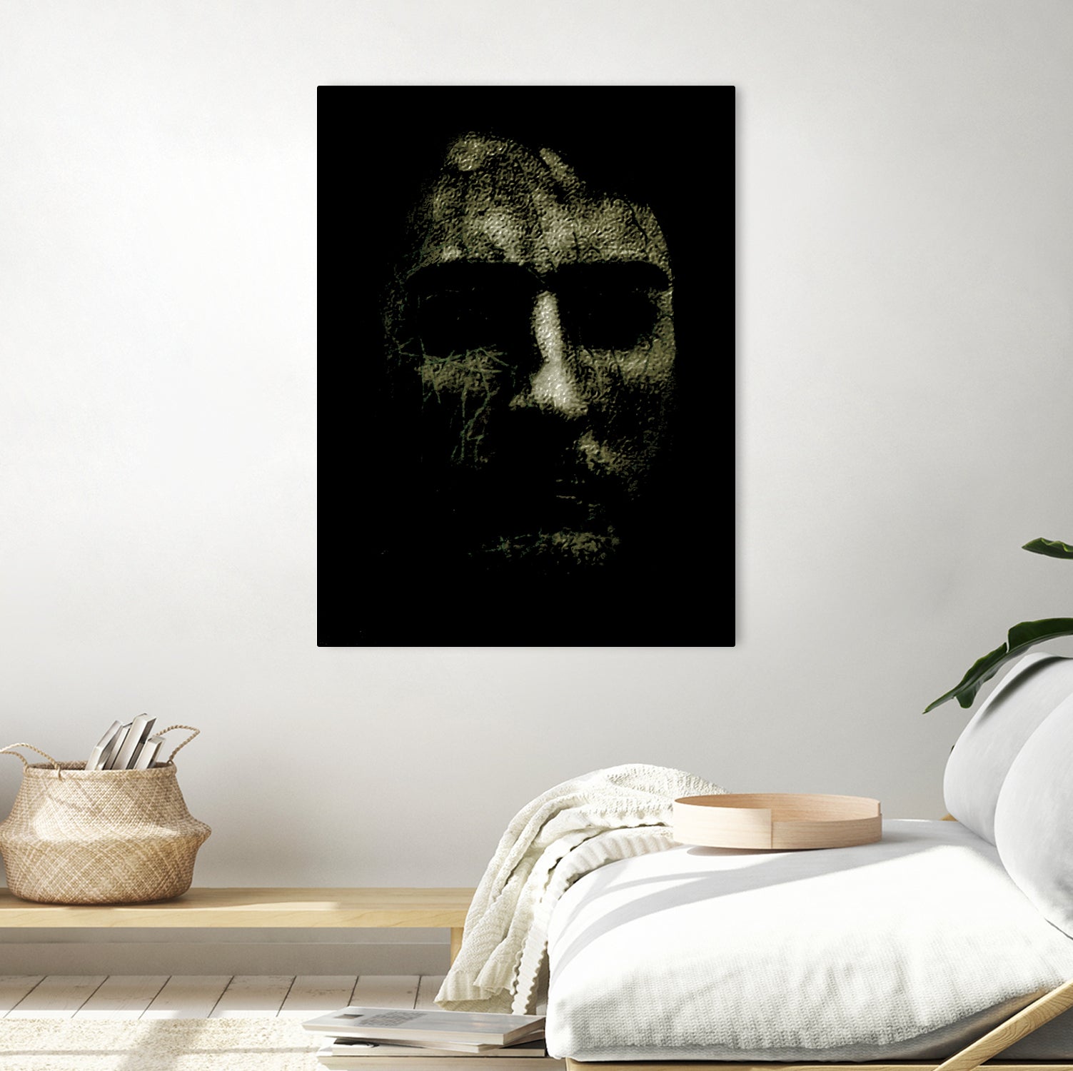 Creepy Halloween Human Head Artwork by Daniel Ferreira-Leites on GIANT ART - black photo manipulation