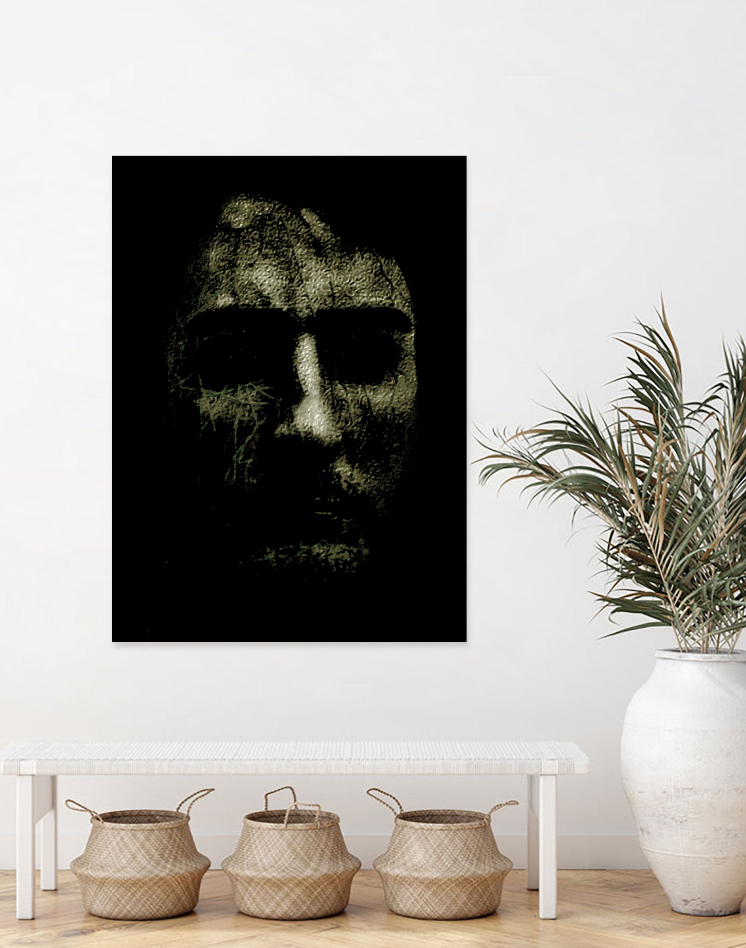 Creepy Halloween Human Head Artwork by Daniel Ferreira-Leites on GIANT ART - black photo manipulation