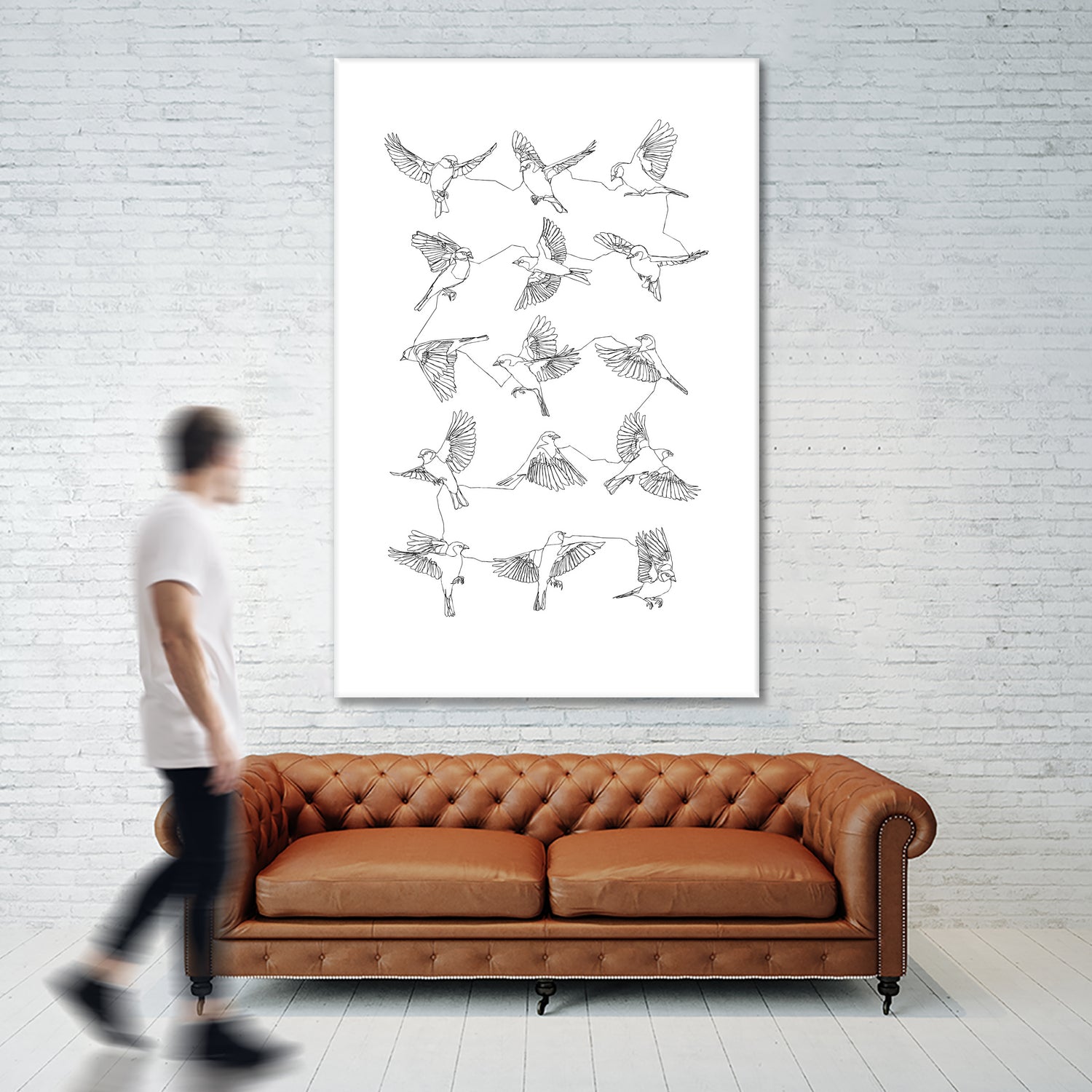 Birds by Edmund Maier on GIANT ART - white digital painting