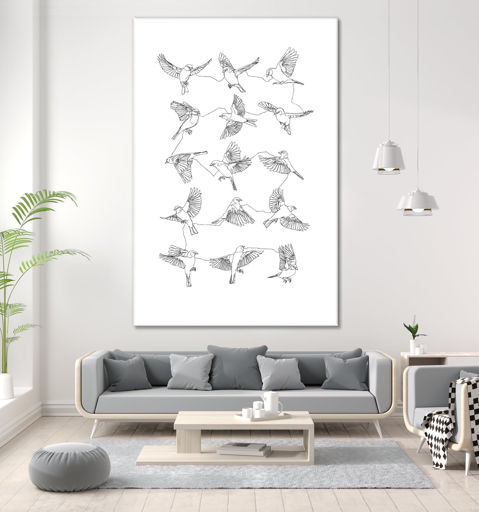 Birds by Edmund Maier on GIANT ART - white digital painting