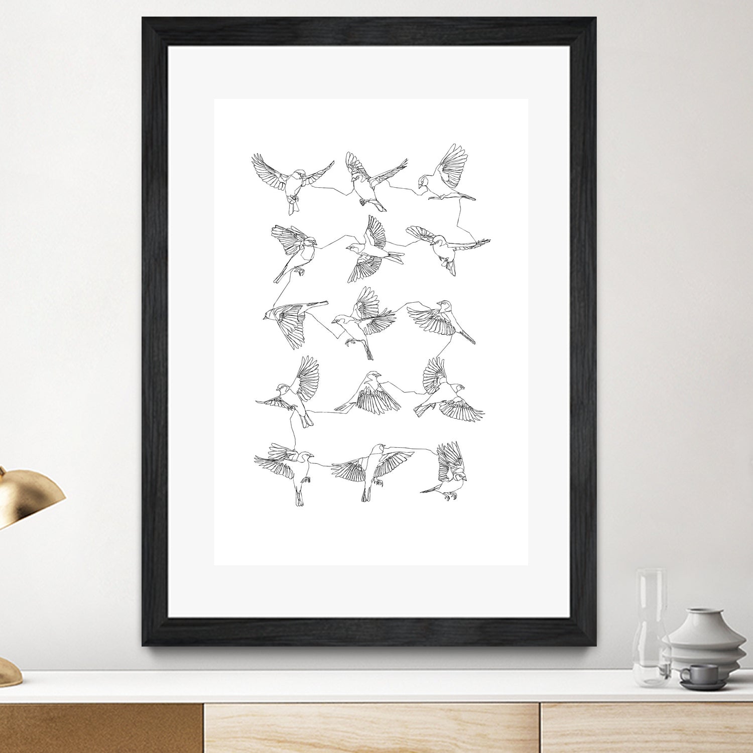 Birds by Edmund Maier on GIANT ART - white digital painting