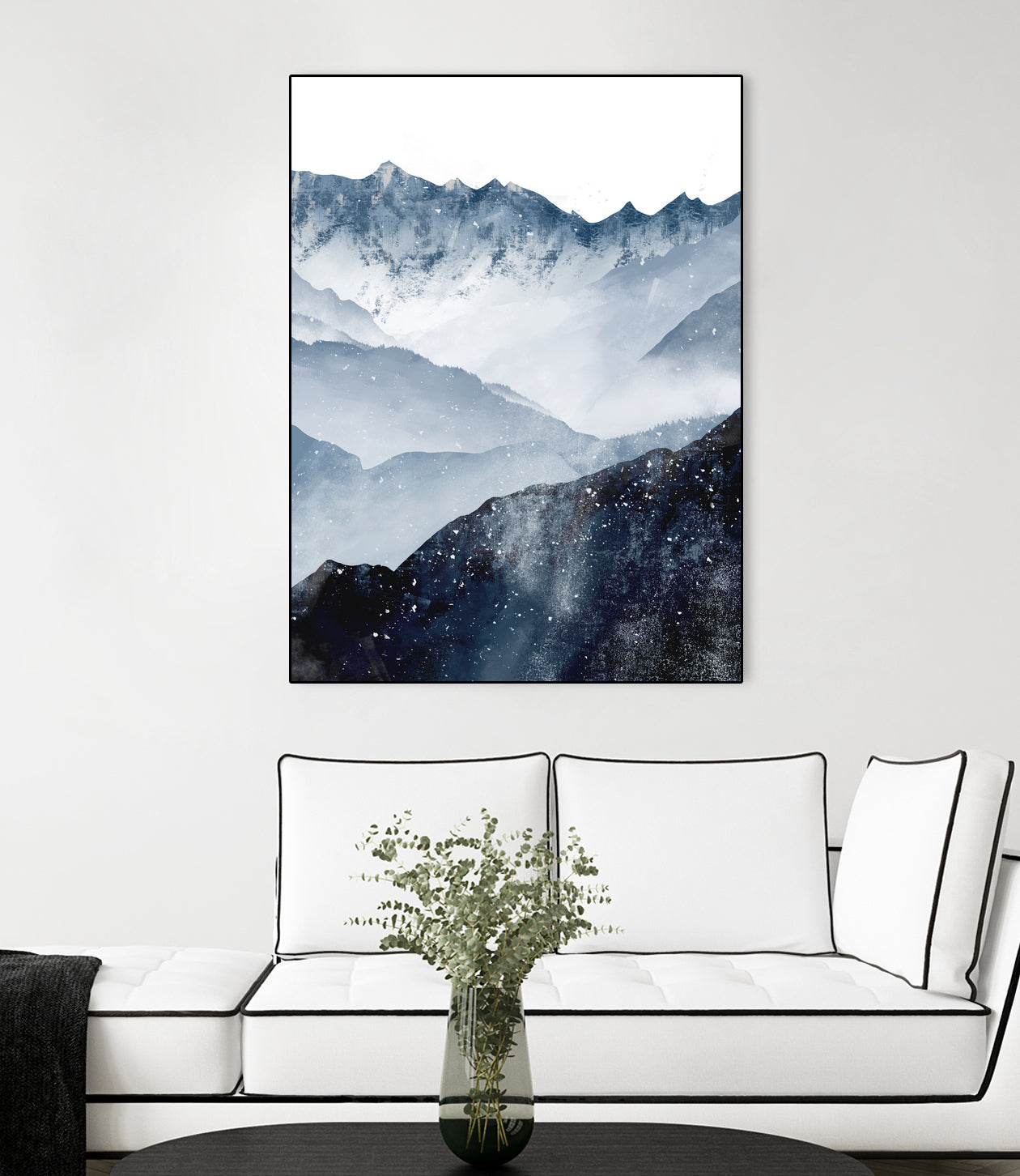 Himalaya by Tomasz Dąbek on GIANT ART - blue digital painting