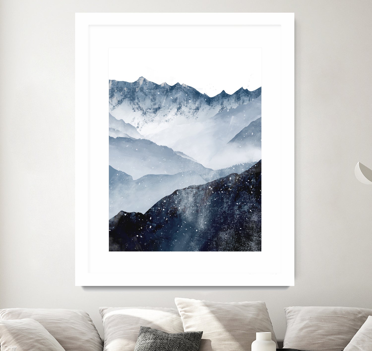 Himalaya by Tomasz Dąbek on GIANT ART - blue digital painting