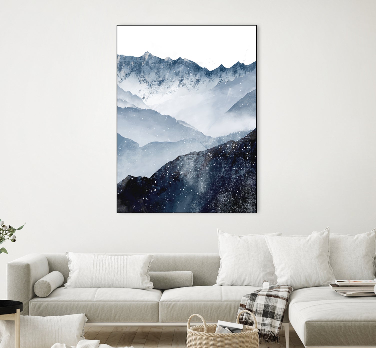 Himalaya by Tomasz Dąbek on GIANT ART - blue digital painting