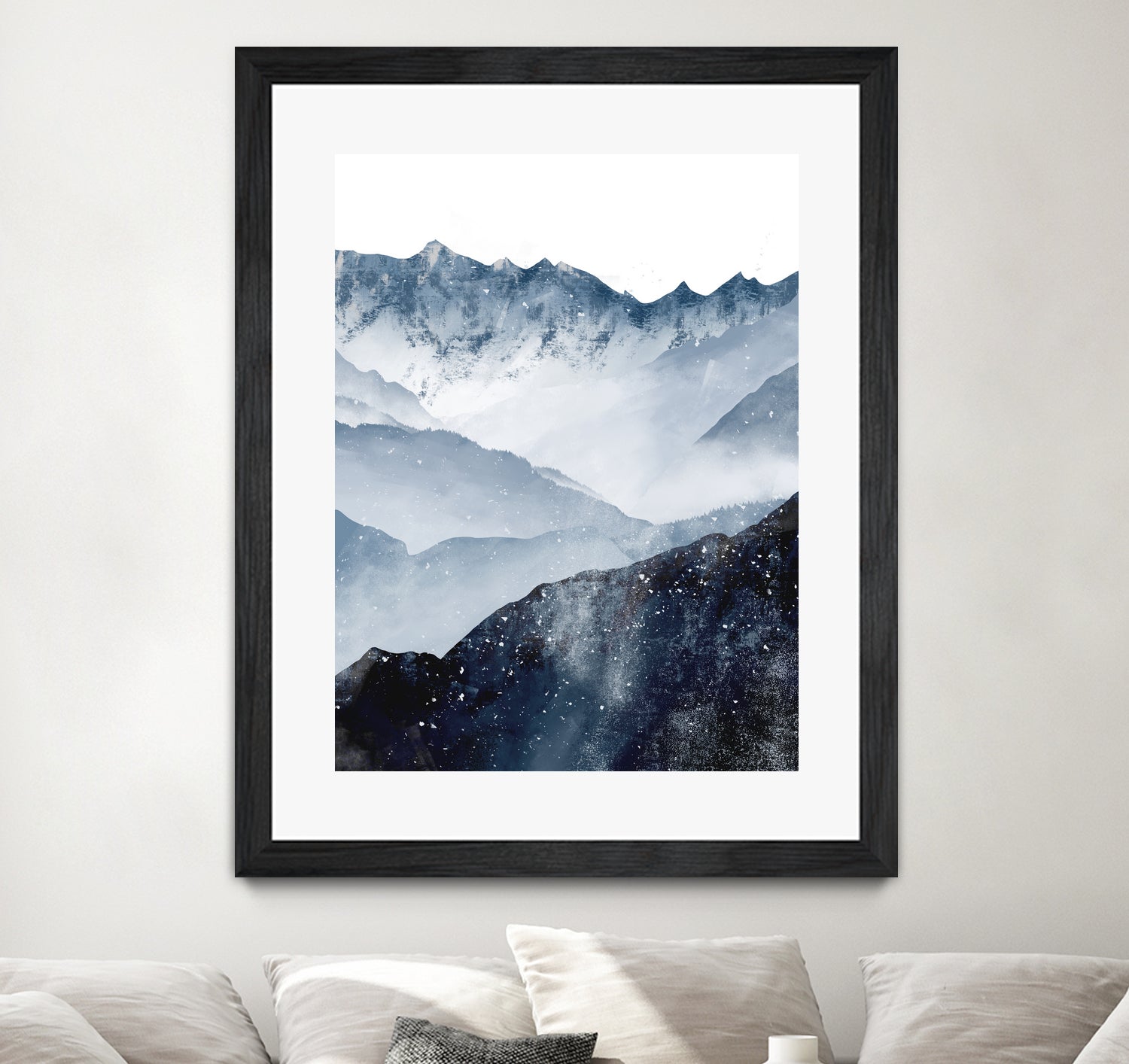 Himalaya by Tomasz Dąbek on GIANT ART - blue digital painting