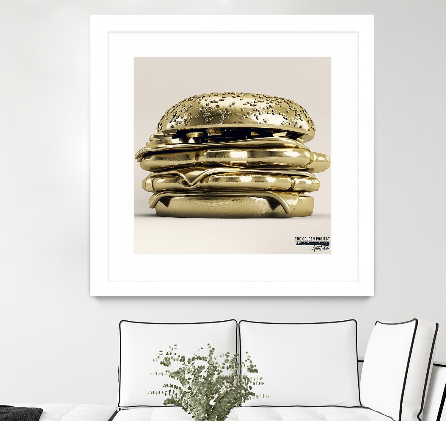 Golden Burger by Antoni Tudisco on GIANT ART - 3d art