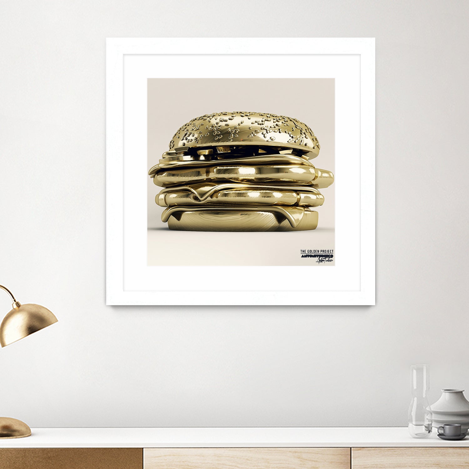 Golden Burger by Antoni Tudisco on GIANT ART - 3d art