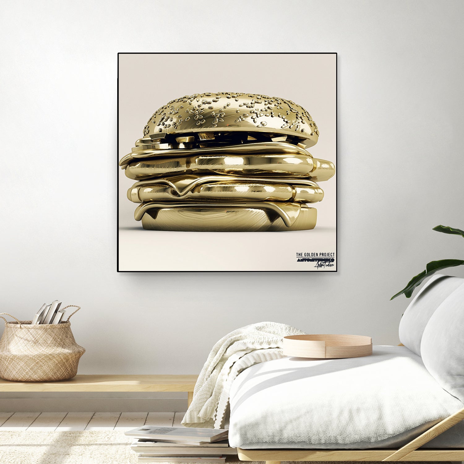 Golden Burger by Antoni Tudisco on GIANT ART - 3d art