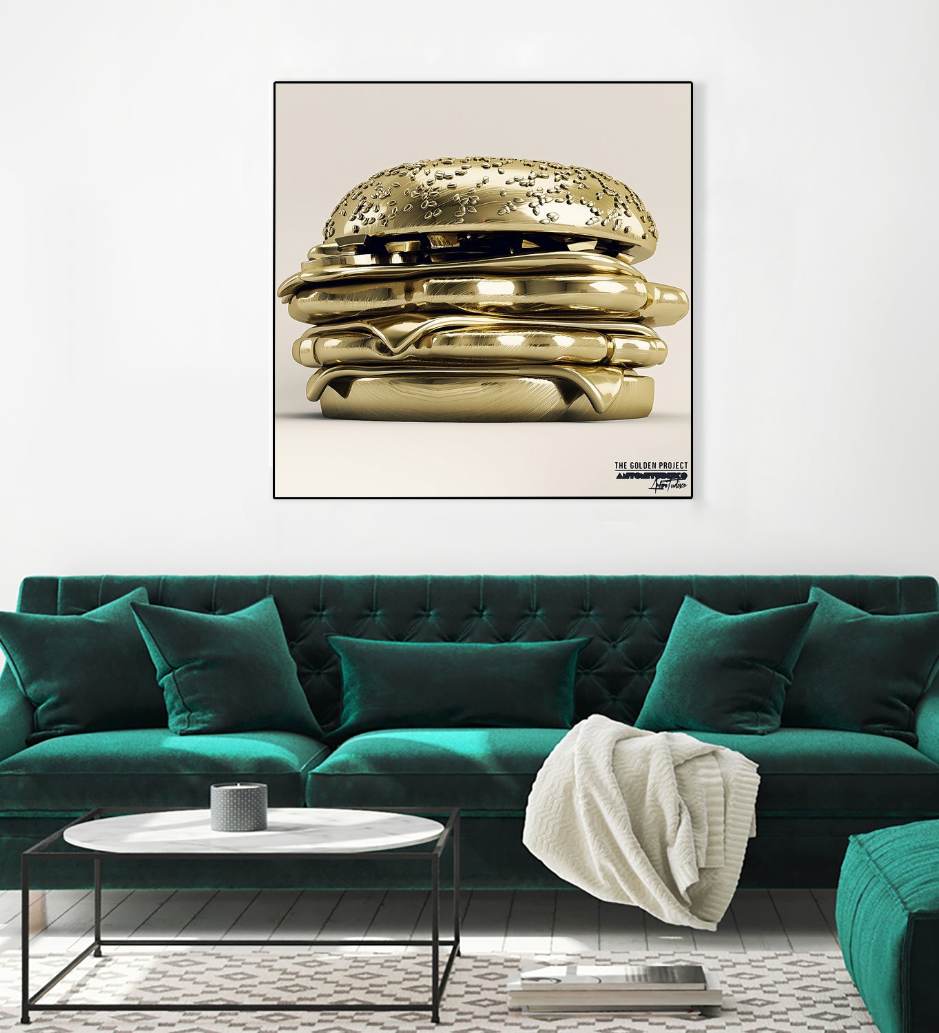 Golden Burger by Antoni Tudisco on GIANT ART - 3d art