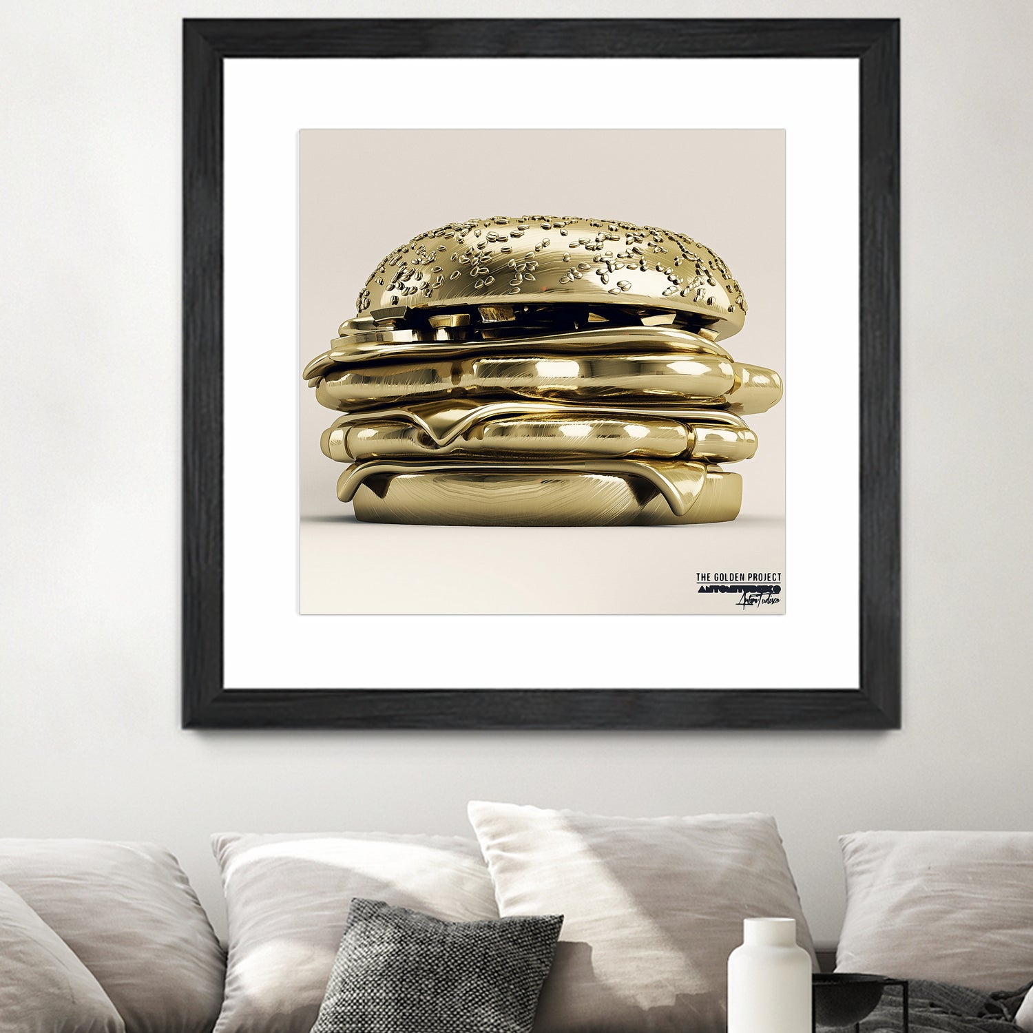 Golden Burger by Antoni Tudisco on GIANT ART - 3d art