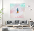 Pineapple on the beach by mmarta bc on GIANT ART - pink digital painting