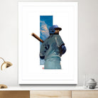 At Bat by Claudia Labarca on GIANT ART - blue digital painting