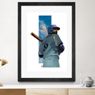 At Bat by Claudia Labarca on GIANT ART - blue digital painting