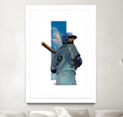 At Bat by Claudia Labarca on GIANT ART - blue digital painting