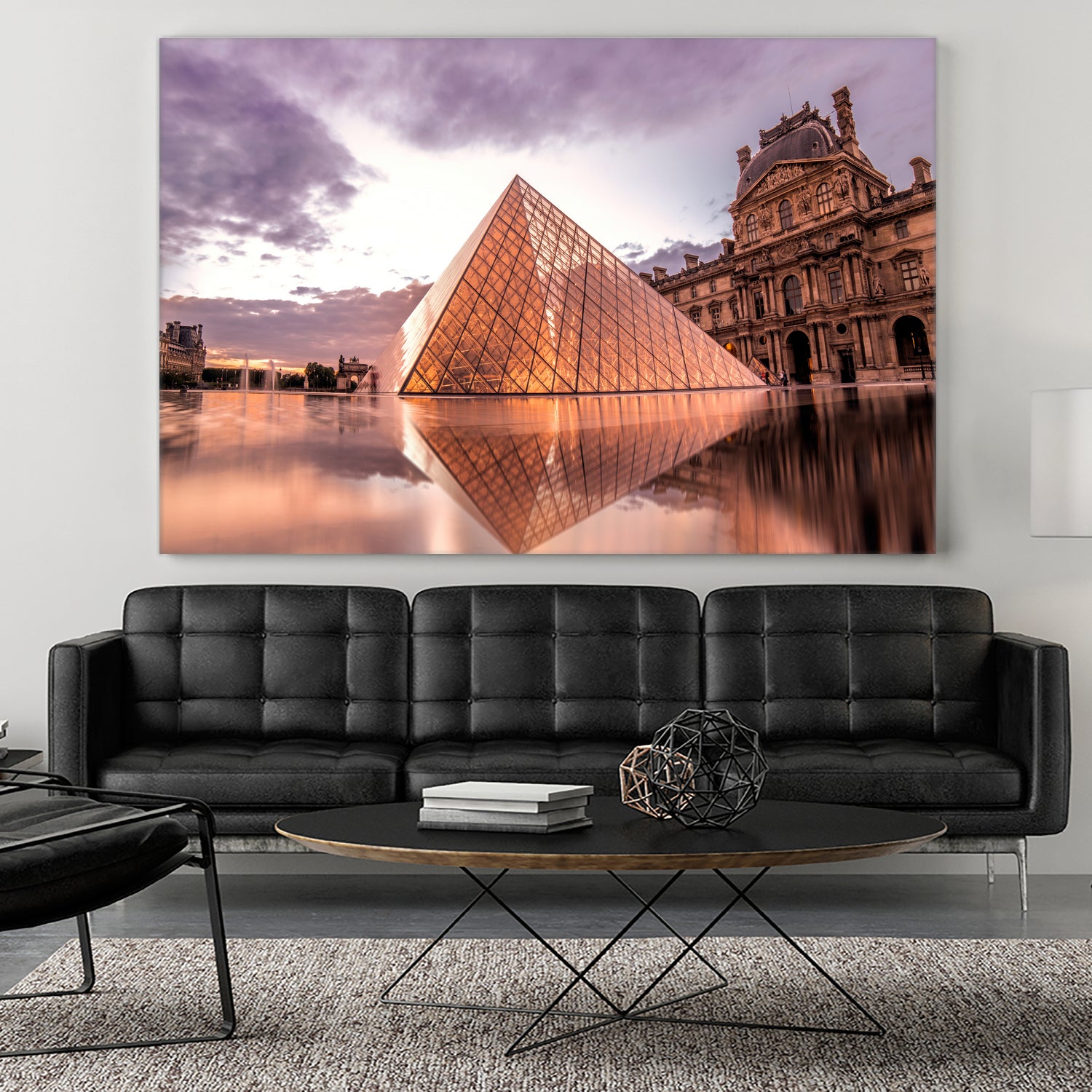 The Louvre by Steven Sandner on GIANT ART - white digital painting