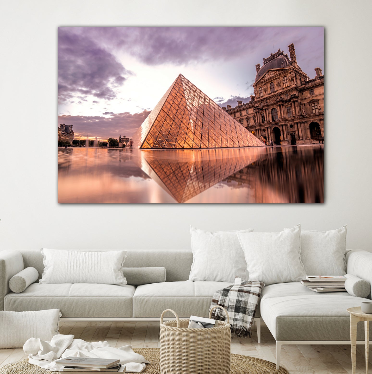 The Louvre by Steven Sandner on GIANT ART - white digital painting