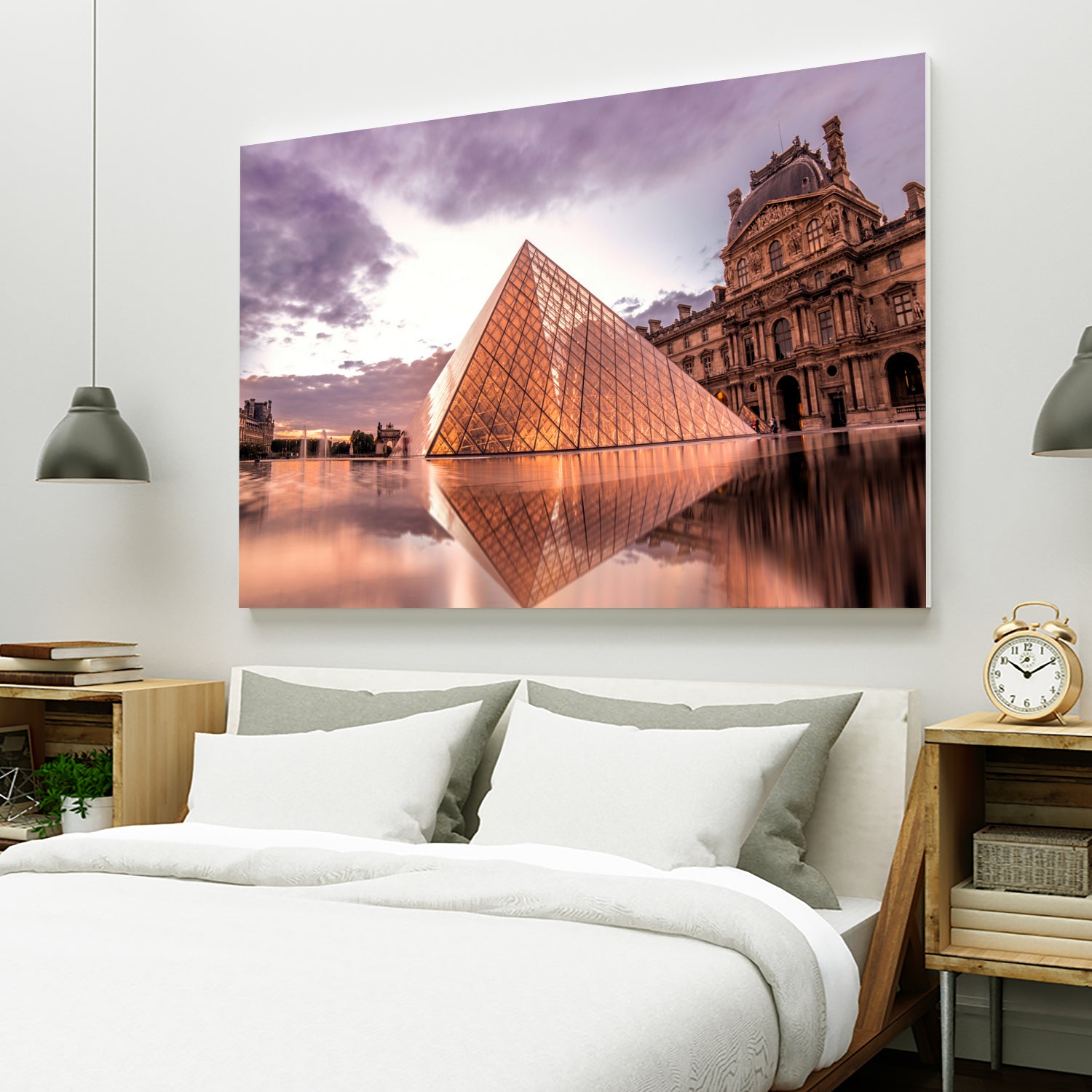 The Louvre by Steven Sandner on GIANT ART - white digital painting