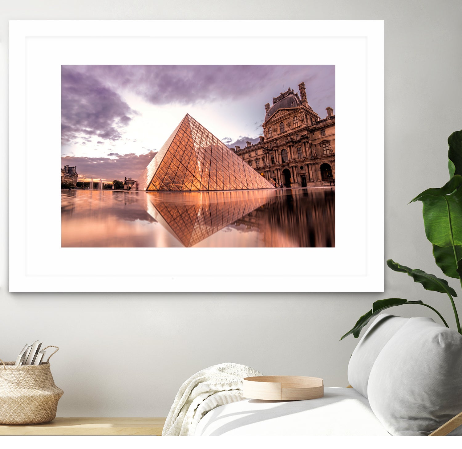 The Louvre by Steven Sandner on GIANT ART - white digital painting