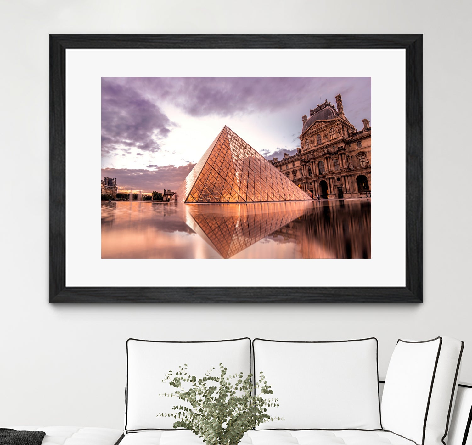 The Louvre by Steven Sandner on GIANT ART - white digital painting