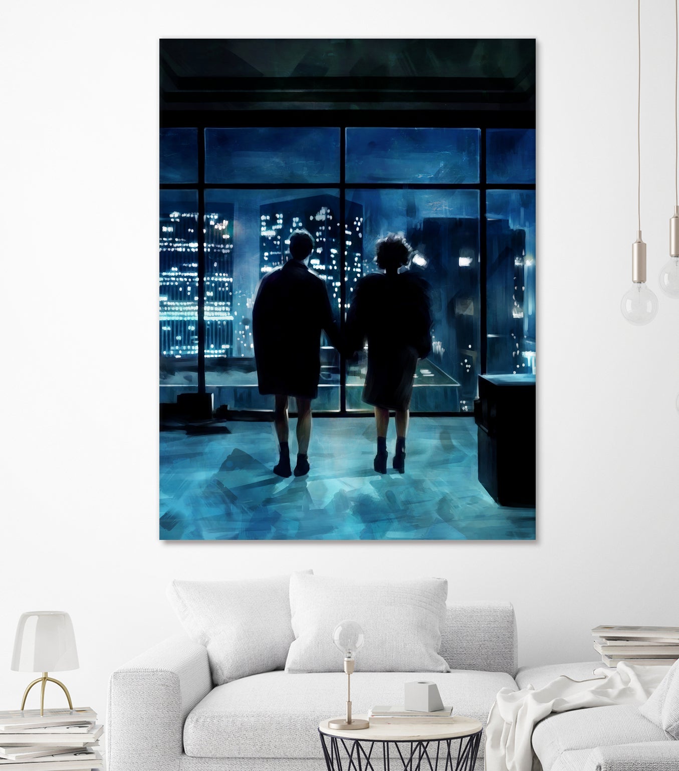 Fight Club by Dmitry Belov on GIANT ART - blue digital painting