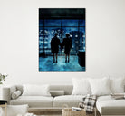 Fight Club by Dmitry Belov on GIANT ART - blue digital painting