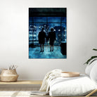 Fight Club by Dmitry Belov on GIANT ART - blue digital painting