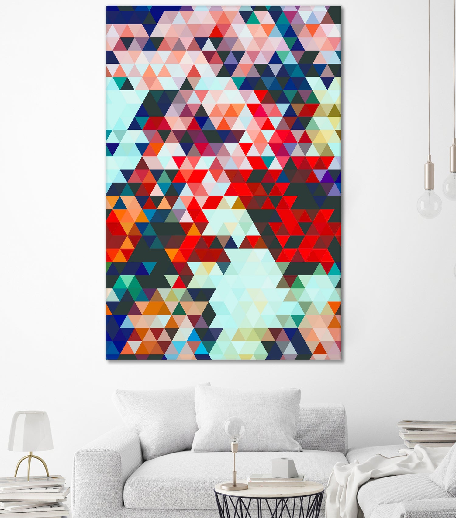 Geometrico by Uma Gokhale on GIANT ART - red digital painting