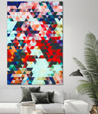 Geometrico by Uma Gokhale on GIANT ART - red digital painting