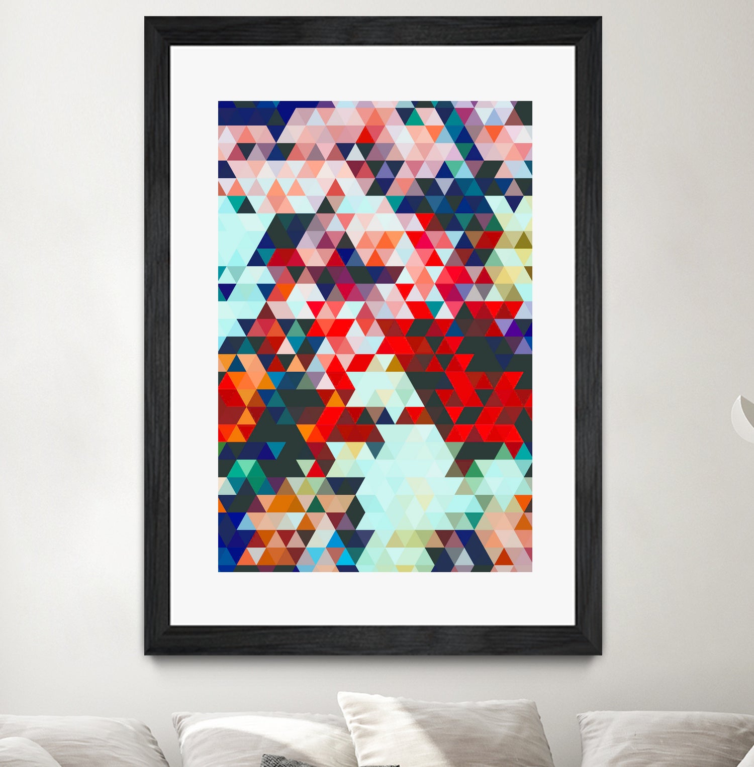 Geometrico by Uma Gokhale on GIANT ART - red digital painting