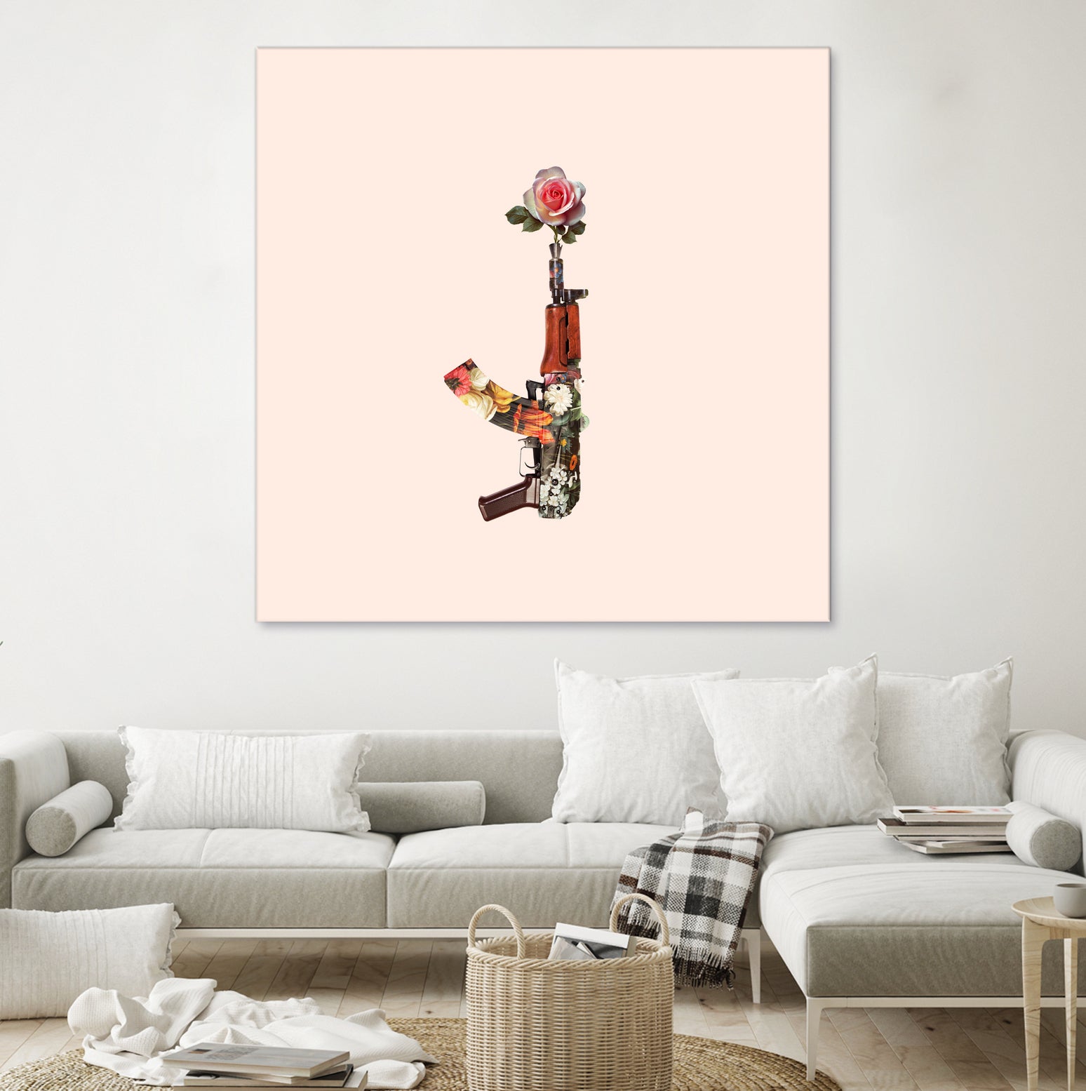 FLOWER GUN by Jonas Loose on GIANT ART - brown photo manipulation