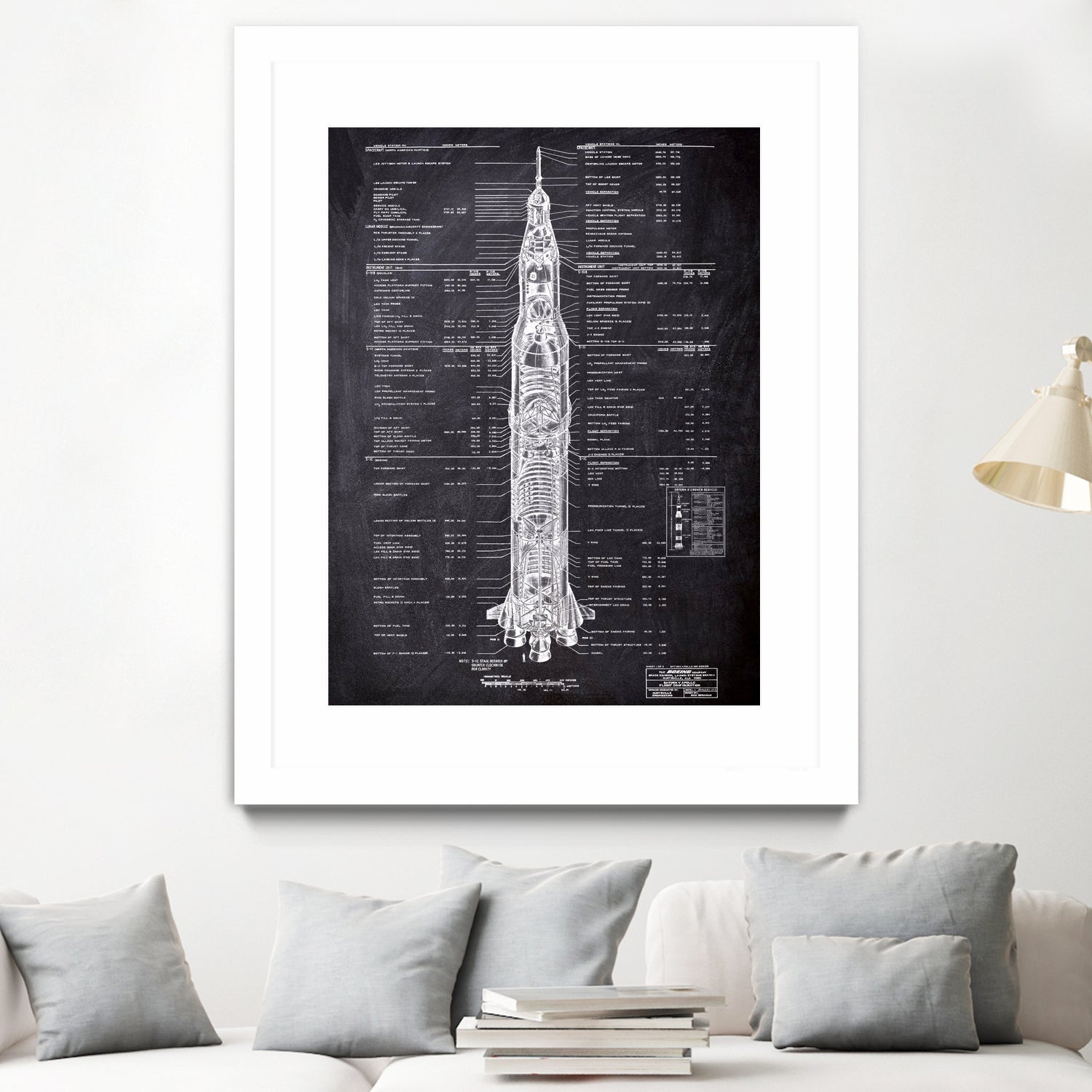 Rocket blueprints by map collection on GIANT ART - black mixed media