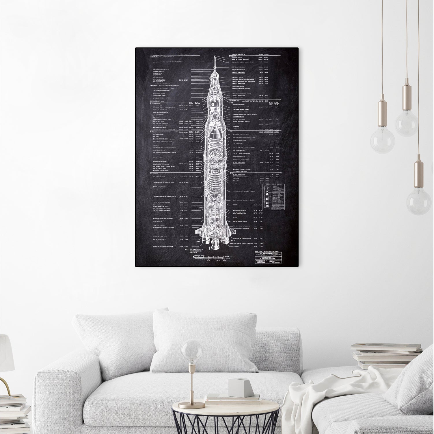 Rocket blueprints by map collection on GIANT ART - black mixed media